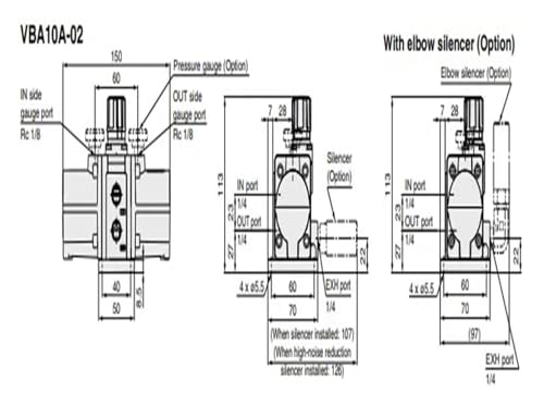 Régulateur de suralimentation VBA10A-02 pour circuit d'air comprimé - 7