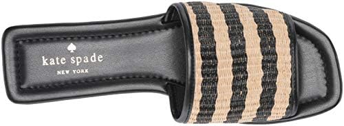 Kate Spade New York Women's JUILIANE Flat Sandal, Natural/Black Raffia SNBL, 6 M US | Image 4
