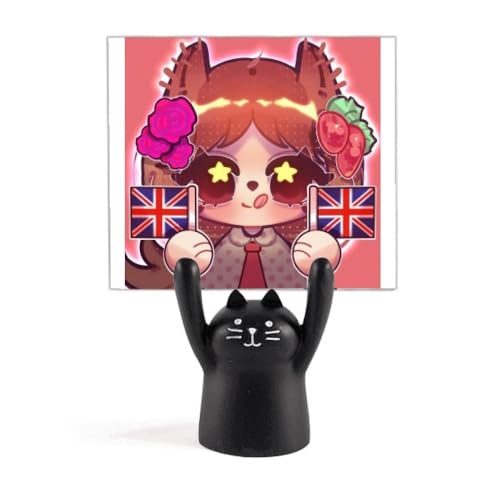 Support pour mémo écureuil rose avec drapeau britannique pour organiser vos notes avec élégance