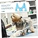 BESPORTBLE Pet Grooming Hammock for Cats and Dogs Breathable Material Easy to Install for Nail Trimming and Grooming Pet Beauty Helper Blue s
