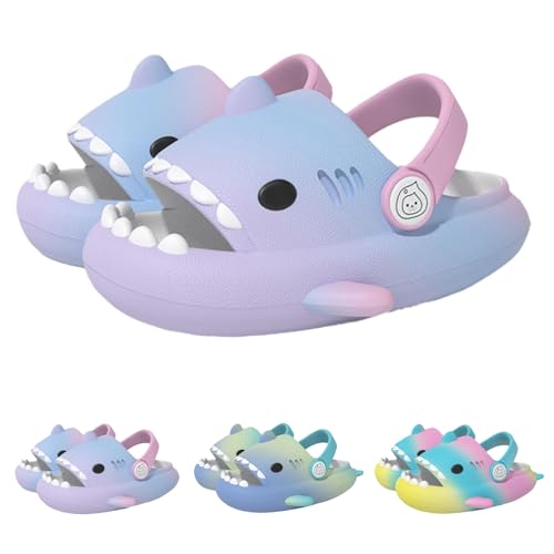 Hrtesus Sharklas Originales Kids, Shark Slides Kids, Chanclas de Tiburon, Sharky Chanclas with Adjustable Straps