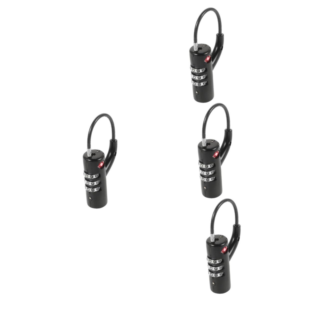 ULTECHNOVO 4pezzi Combinazione Per e Armadietti Serratura Tsa Per Valigie e Portatile e Facile Usare Per e Attività Outdoor