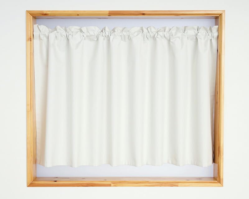 Amazon｜カーテン天国 完全遮光カフェカーテン 遮光率100％ 断熱 保温