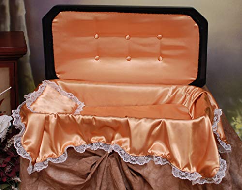 Newnak's Pet Caskets- Pet Casket Black/Gold (3 Sizes) Deluxe(Medium)
