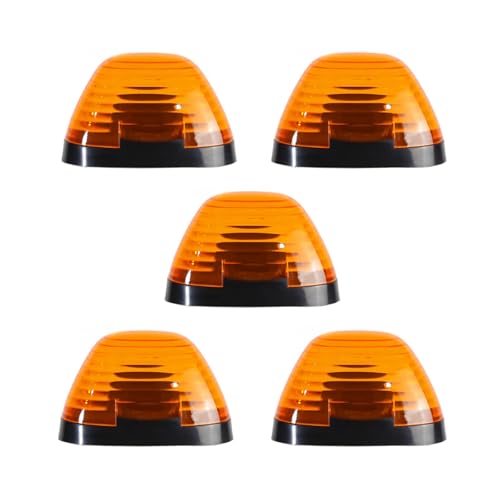 5Pcs Roof Top Cab Running Lights Amber LED Cab Lights for Ford F250 F350 F450 F550 F650 F750 1999-2016 Accessory