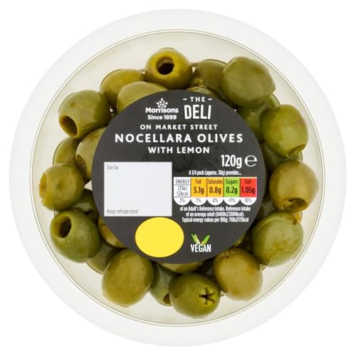 Morrisons Market Street Deli Pitted Nocellara Olives 120g