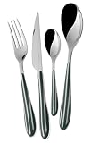 BUGATTI zbcv-013 F50 Zebra Besteckgarnitur, 24-teilig Edelstahl Grün Seladongrün 22 x 8 x 30 cm