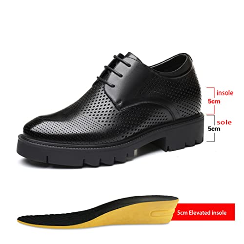 Men's Height Increasing Oxfords, Casual Business Suit Taller Shoes for Male Lace Up Elevator Office Walking Shoes2
