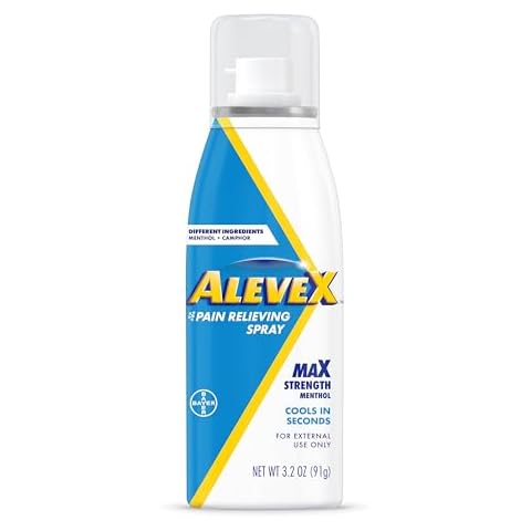 AleveX Pain Relieving Spray, Fast Acting & Fast Drying for Targeted Pain Relief, 3.2 oz Spray Cover