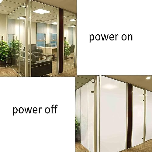 Image of Switchable Adhesive Smart Film PDLC Electronic Smart Tint Glass Sticker for Home Office Window, 8.2Inch x 11.8Inch