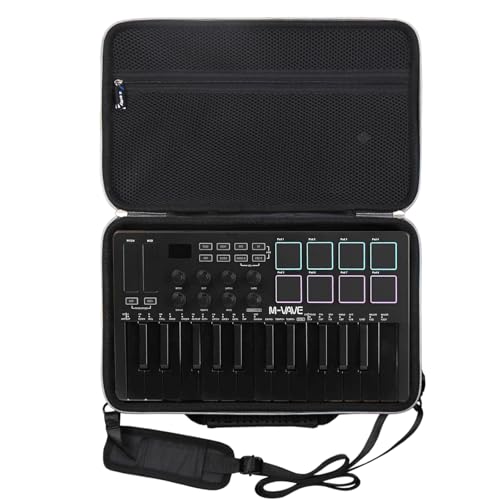 Étui pour contrôleur de clavier MIDI USB M-VAVE 25 touches antichoc noir
