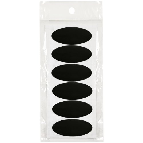 Allydrew Set Of 60 Oval Chalkboard Labels/Chalkboard Stickers (2.125" X 1") For Organizing, Labeling, Gift Tags, Drink/Wine Markers, And Weddings #TOP5