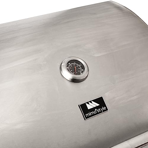 Mimo Style Churrasqueira A Gás - Produzida Em Inox; Possui Base Com Rodinhas; Tampa Abafador; 3 Quei