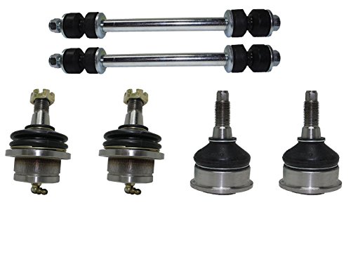 PartsW - 6 Pieces Kit for Ford Explorer 2002-2006 All Models, Upper & Lower Ball Joints Front Sway Bar End Link