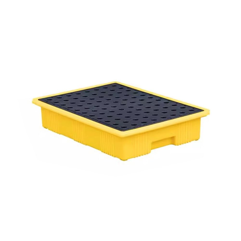 Plataforma Modular Industrial de protección contra desbordamientos: Paleta de plástico a Prueba de Fugas, Adecuada para Seguridad de Tanques, Almacenamiento de Productos químicos, protección