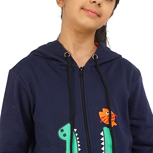 Image of Real Basics Girls Cotton Hooded Sweatshirt(Pack of 1)