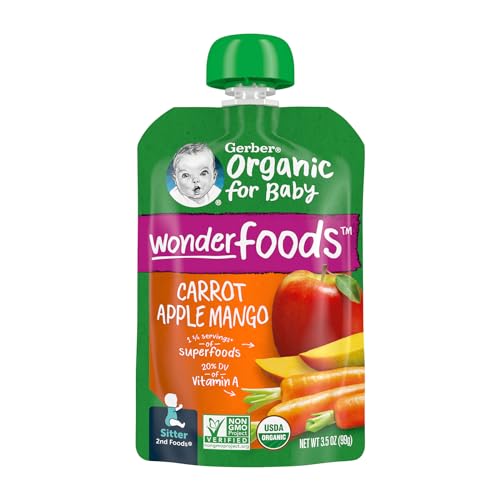 Gerber 2nd Foods Organic, Carrot Apple Mango MP 2