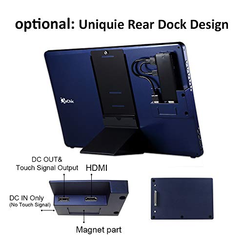 Image of GeChic 1503H 15.6 inch IPS 1080p Portable Monitor with HDMI, VGA Input, USB Powered, Ultralight Weight, Built-in Speakers, Rear Docking