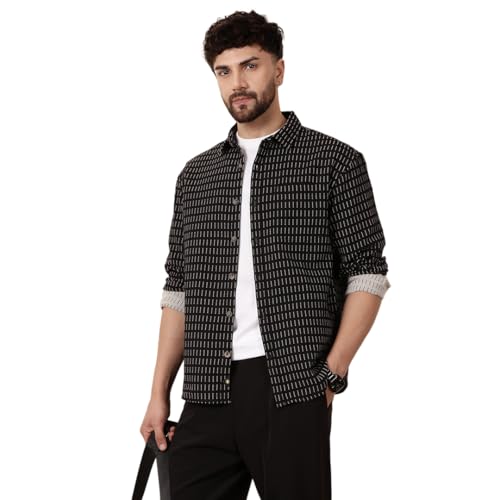 Image of WROGN Men's 100% Cotton Shirt | Solid Style | Slim Fit
