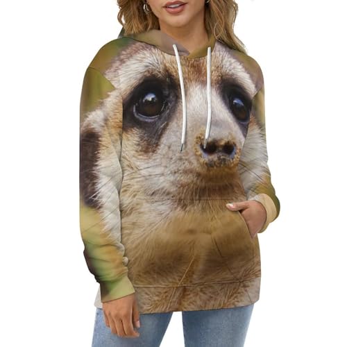 Sweats à capuche Mangouste le pull unisexe idéal contre le froid en taille S