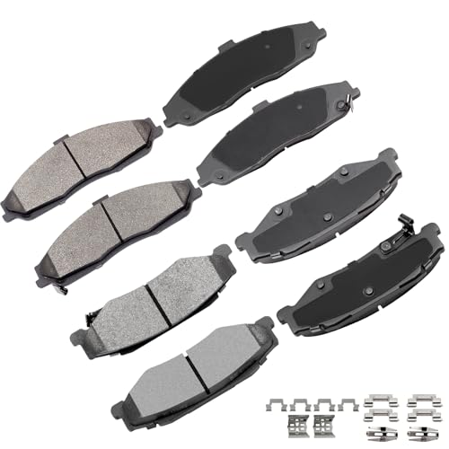 Image of cciyu D731 D732 Front & Rear Semi-Metallic Disc Brake Pads Kit For Cadillac XLR 2004-2009,For Chevrolet Corvette 1997-2004 2006-2013 8PCS