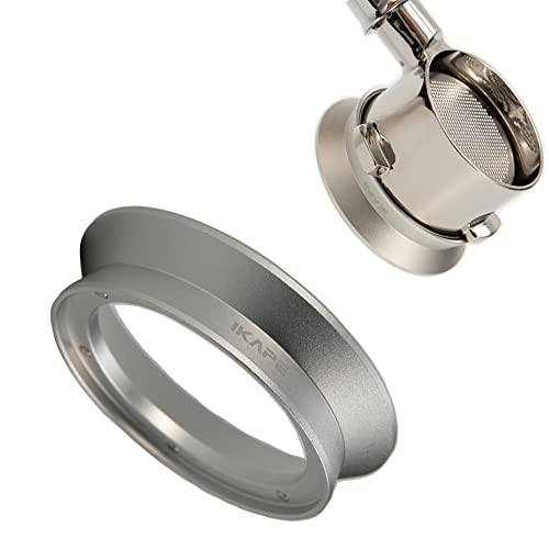 IKAPE 54mm Espresso Dosing Funnel, Magnetic Aluminum Coffee Dosing Ring Compatible with Breville Portafilter Series