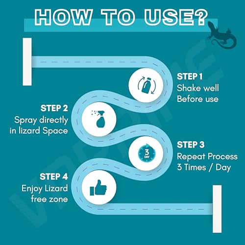 Image of VRPRIME Lizard Repellent for Home Spray Pest Control | Made with Plants Oil, Natural Non Toxic, Irritant-Free, Chemical-Free | Baby Safe Plant Safe (250 ML) (Peppermint) (Pack of 4)