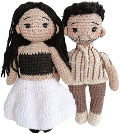 Personalized Wedding Couple Crochet Doll, Custom Crochet Doll, Cr...