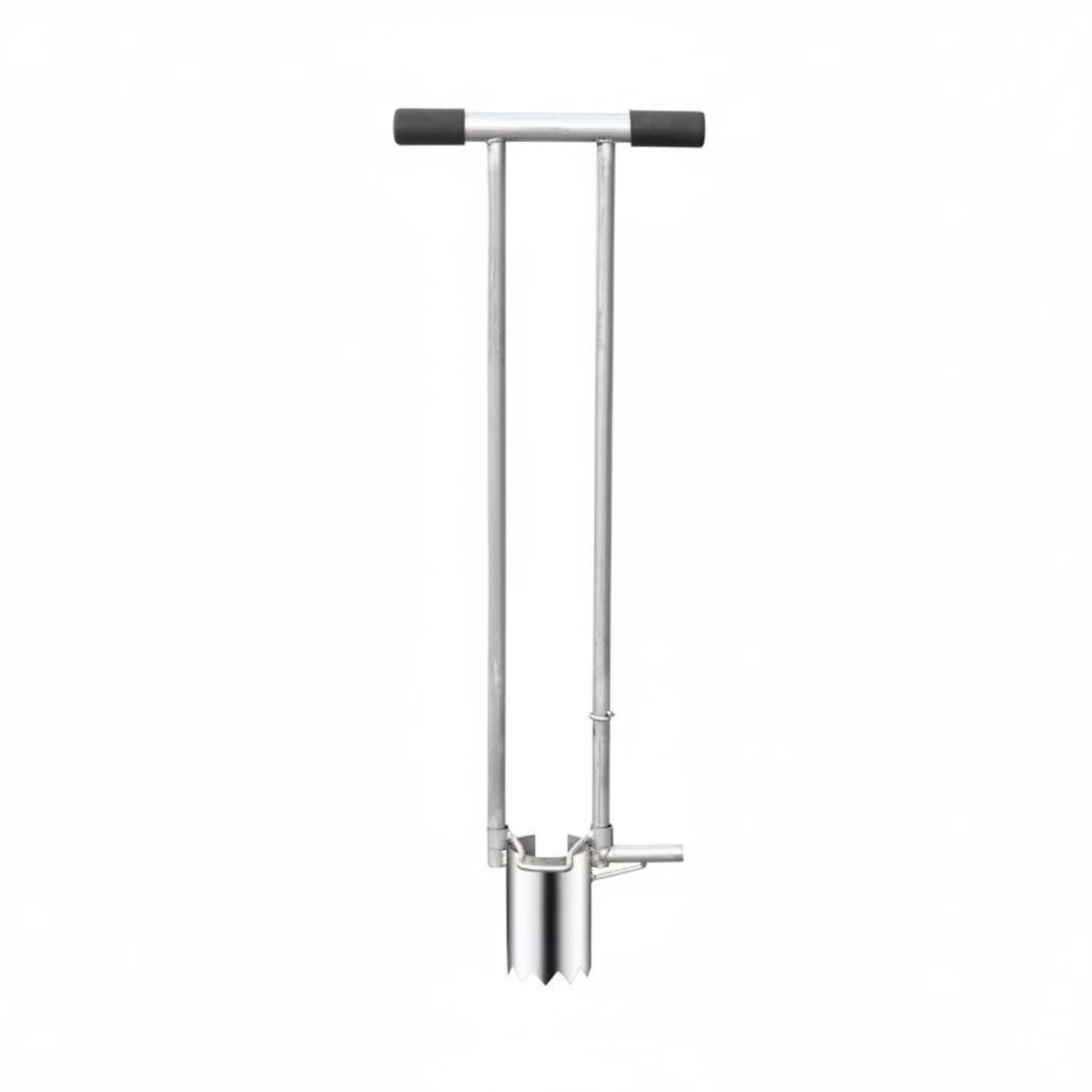 Trapiantatore Manuale da Giardino Trapiantatore Piantabulbi Digger Seminatore Asta Lunga in Acciaio Zincato per Trapianto Rapido Senza Piegarsi con, 8CM
