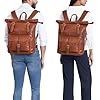 STILORD 'Herakles' Grand Sac à dos Voyage Cuir XL Sacs à Dos pour Ordinateur Portable 17 Pouces Backpack Homme Sac Randonnée Femme Cuir Véritable, Couleur:sila - marron #1