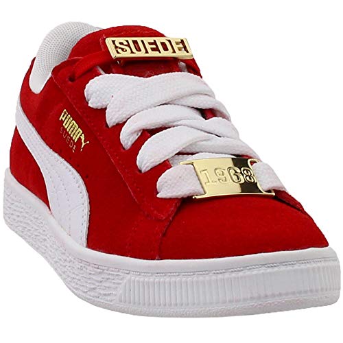 Puma Kids Boy's Suede Classic Bboy Fabulous (Little Kid) Flame Scarlet/Puma White 1