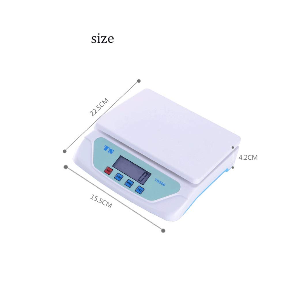 Báscula de Cocina Digital electrónica de 15 kg/1 g para Pesar Alimentos horneados con Pantalla LCD, minibáscula Industrial.