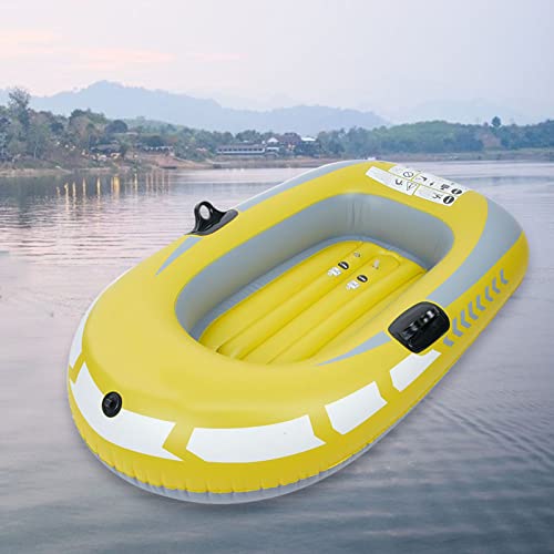 Bateau gonflable pliable 1 personne jaune pour éviter l'encombrement pêche