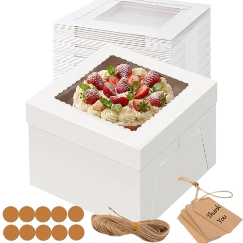 Fukmory 5 juegos de Cajas para Tartas, 30,5 x 30,5