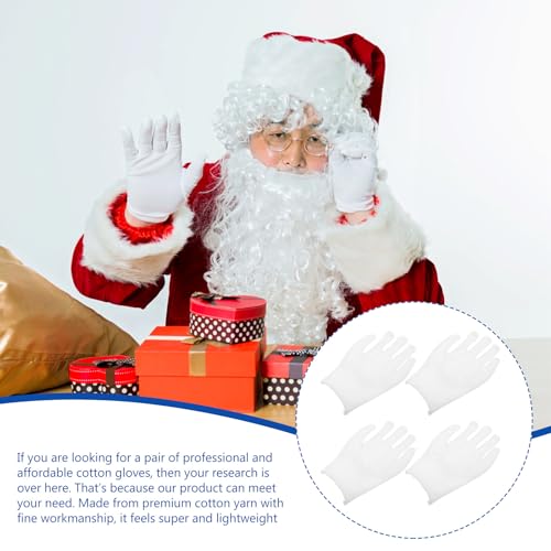 Guantes de hilo de algodón para joyería y archivo de documentos, 12 pares reutilizables 6