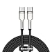 Produktbild Baseus Cafule Metal Serie, Lade- & Data Übertragungskabel, schwarz, 2m, 100W, USB Type C & USB Type C