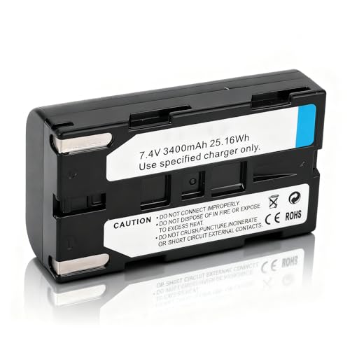 Batería de Videocámara Tipo C, Batería de Iones de Litio de 3400 MAh 7,4 V de Repuesto para SB-L110A, SB-L160, SB-L320, S B- L480 SCL 810 SCL 860 SCL 870 SCL 901 SCL 903