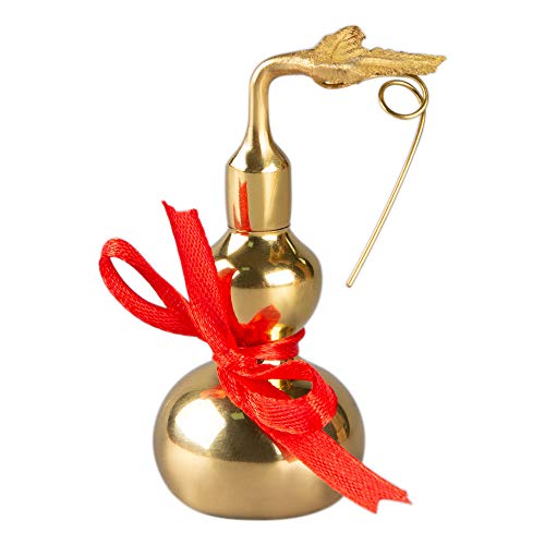Estatua Brasstar Bagua Calabaza Dorada Feng Shui 2.6 in