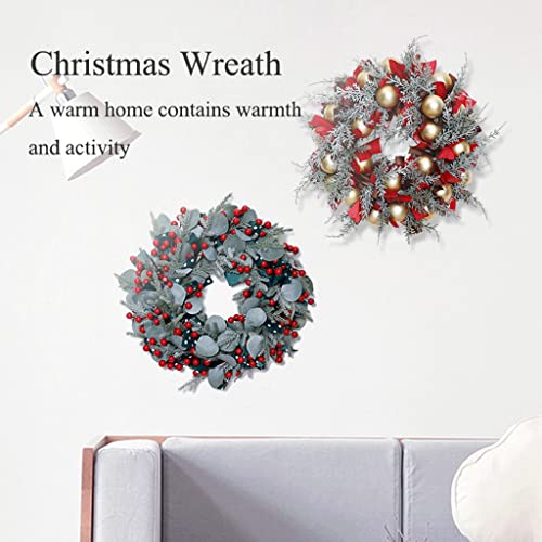 Couronne de Noël faite à la main, décoration murale de créateur 40cm - 2