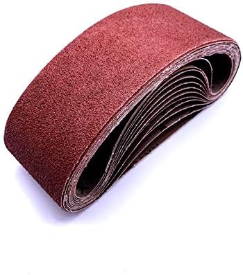 3x18 Inch Sanding Paper,40 Grit Aluminum Oxide Sander Belt Craftman Belt Sandpaper,12 Pack(3x18in,40 Grit)