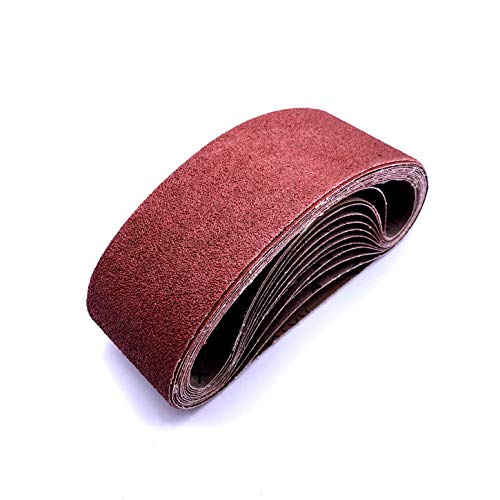 3X18 Inch Sanding Paper,40 Grit Aluminum Oxide Sander Belt Craftman Belt Sandpaper,12 Pack(3X18In,40 Grit) #TOP1