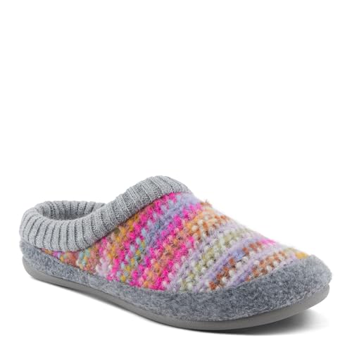 Flexus Women's GELINA Knitted Wool Slides with Recycled Materials, Comfortable Fit, and Rubber Outsole2