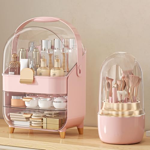 Makeup Organizer, Skincare Holder Bathroom Counter Organizer, Storage Box Cosmetic