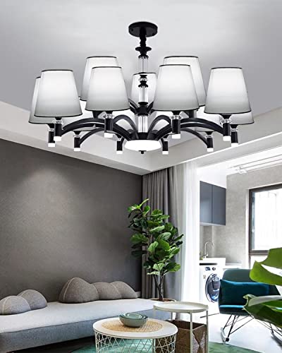 Sinta Fabric Lampshade Ø5.5/14cm Small Light Shade for E14/E27 Chandelier, Upright Wall Lamp, Table Lamp, Candle Light, White - Image 2