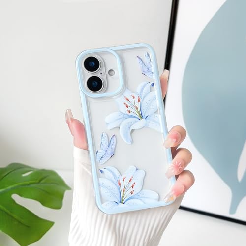 NITITOP Compatible for iPhone 17 Case Clear Flowers - Blue by NITITOP - Used condition - Image 5