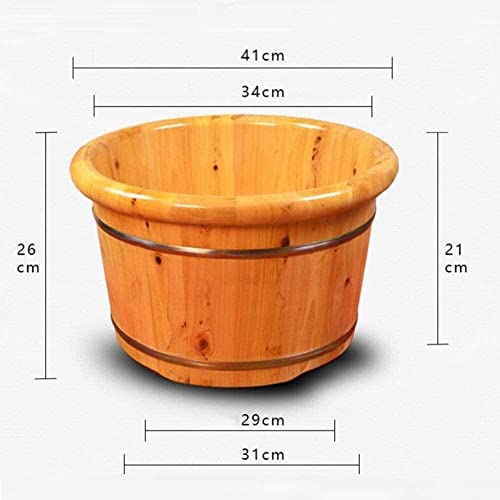 Bañera de pies de madera para masaje y spa miniatura 3