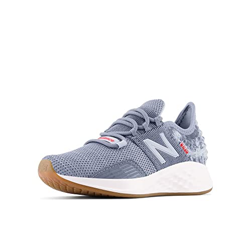 Image of New Balance Kid's Fresh Foam Roav V1 Lace-up Running Shoe Running Shoe, Arctic Grey /Light Arctic Grey, 4 Big Kid
