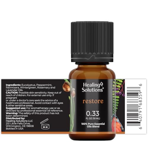 Healing Solutions Restore Blend Aceite Esencial 0.33 fl oz miniatura 2