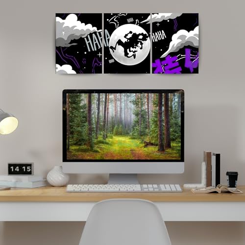 Image of ADRAIL STORE One Piece Anime Manga Poster, luffy Character Design Wall Poster 3 Panal - A4 Size, 300 GSM, Wall Decor Posters Wall Art For Bedroom, Living room, Office, Dining Room,No Frame (Luffy-2)