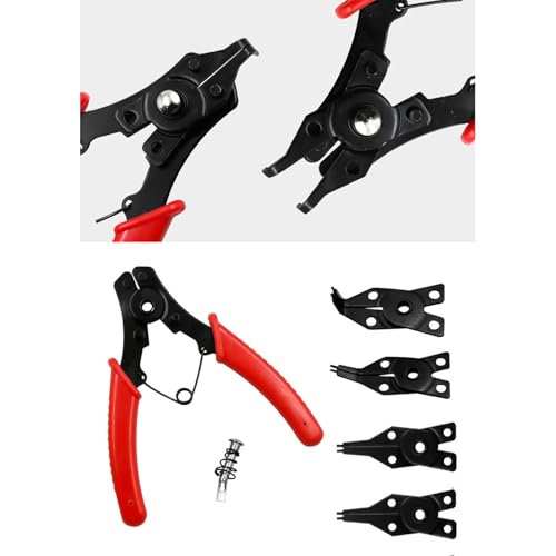 Pince à anneau de retenue 4 en 1 extracteur de clip polyvalent pour travaux et mécanique de précision - 8